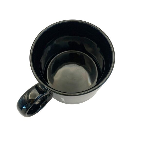 Starbucks Coffee Mugs Pair of Glossy Black & White 12 Oz 2017 - Picture 6 of 8